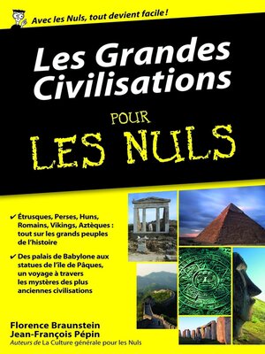 cover image of Les grandes civilisations Pour les Nuls, édition poche